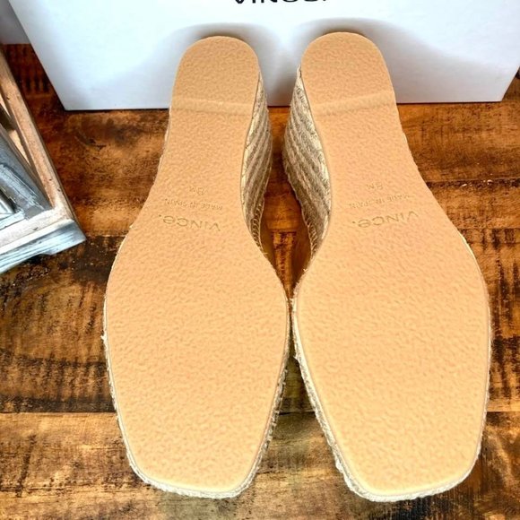 Vince Gaelan Suede Wedge Espadrille Sandals, Brown 8M - Picture 6 of 14